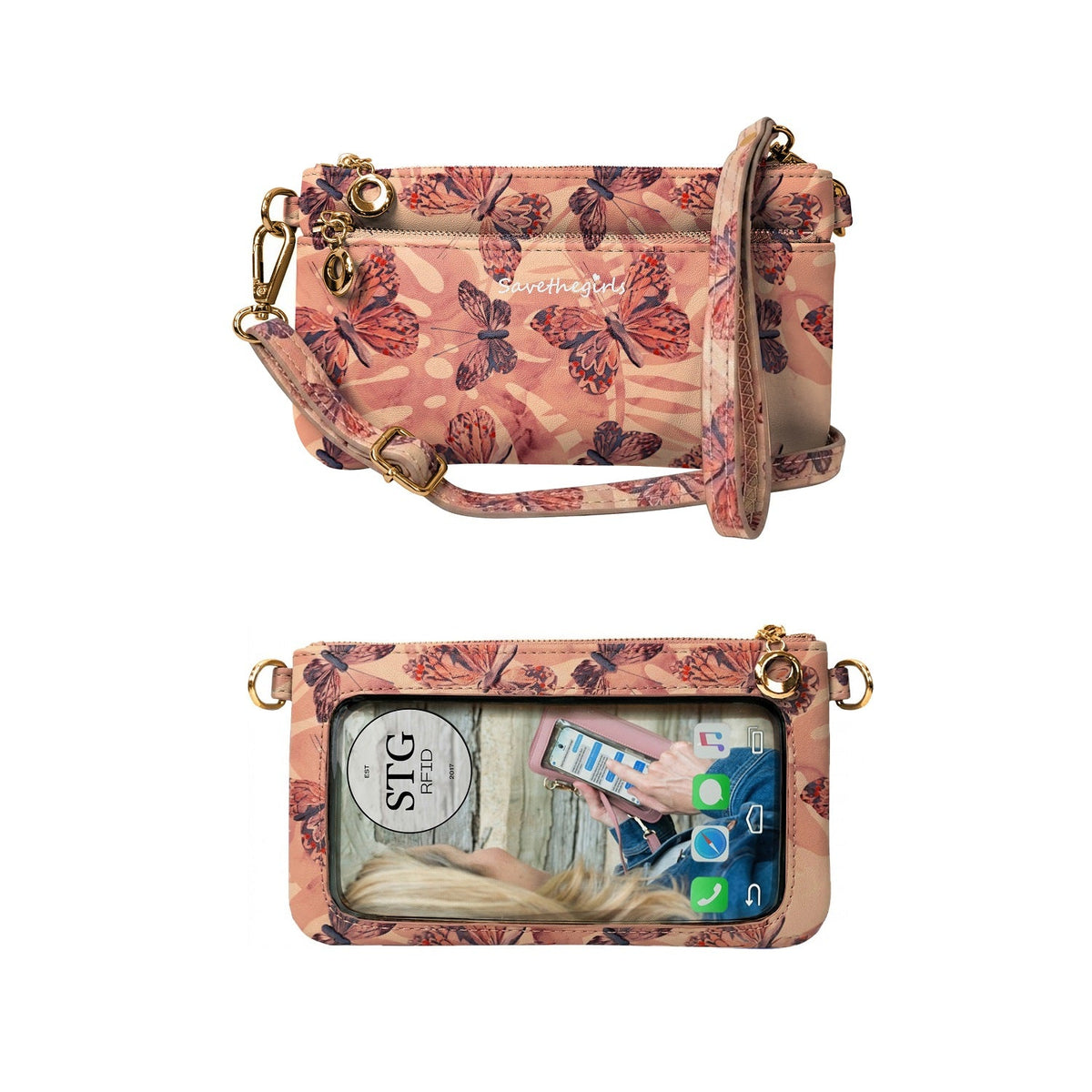 Bella RFID Crossbody Bag – Stylish Anti-Theft Purse for Women