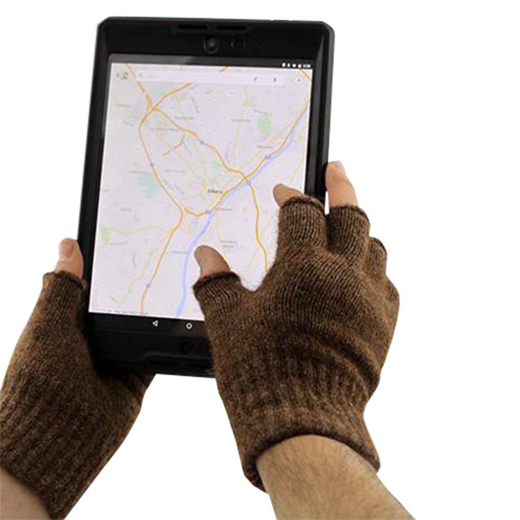 Alpaca Fingerless Gloves – Warm, Touchscreen-Friendly, USA-Made
