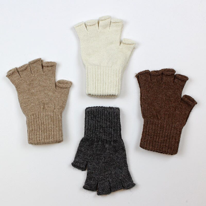 Alpaca Fingerless Gloves – Warm, Touchscreen-Friendly, USA-Made