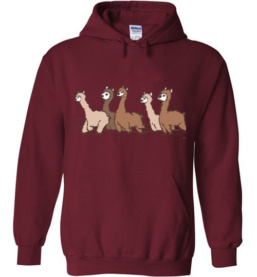 Curious Alpacas Hoodie – Funny Alpaca Gift Sweatshirt for Animal Lovers