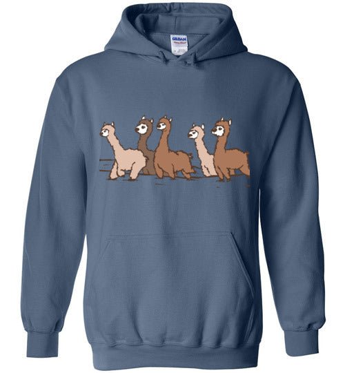 Curious Alpacas Hoodie – Funny Alpaca Gift Sweatshirt for Animal Lovers