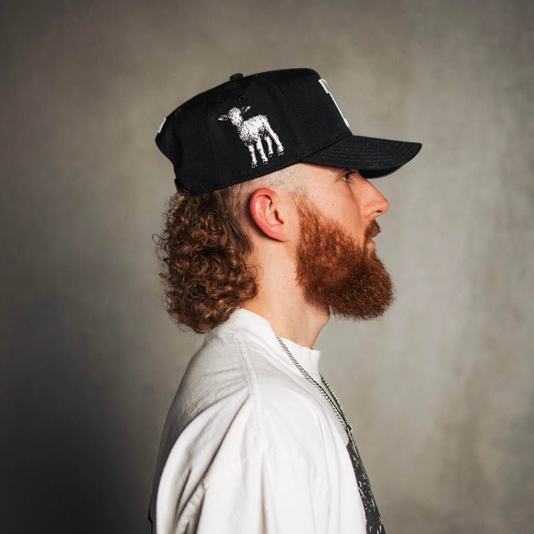 ‘7’ Wool-Blend Snapback — Black/White, 7 Collection