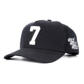 ‘7’ Wool-Blend Snapback — Black/White, 7 Collection