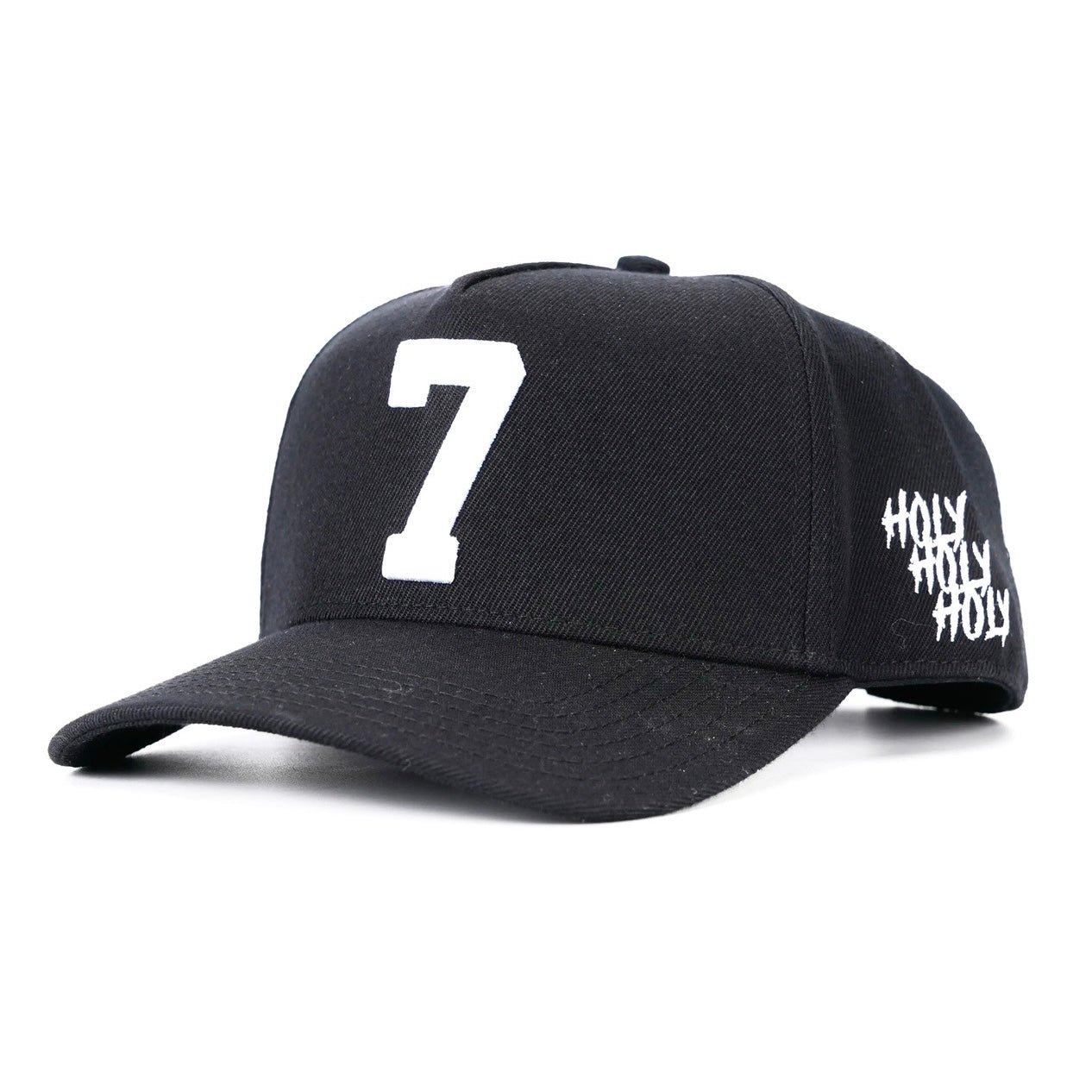 ‘7’ Wool-Blend Snapback — Black/White, 7 Collection